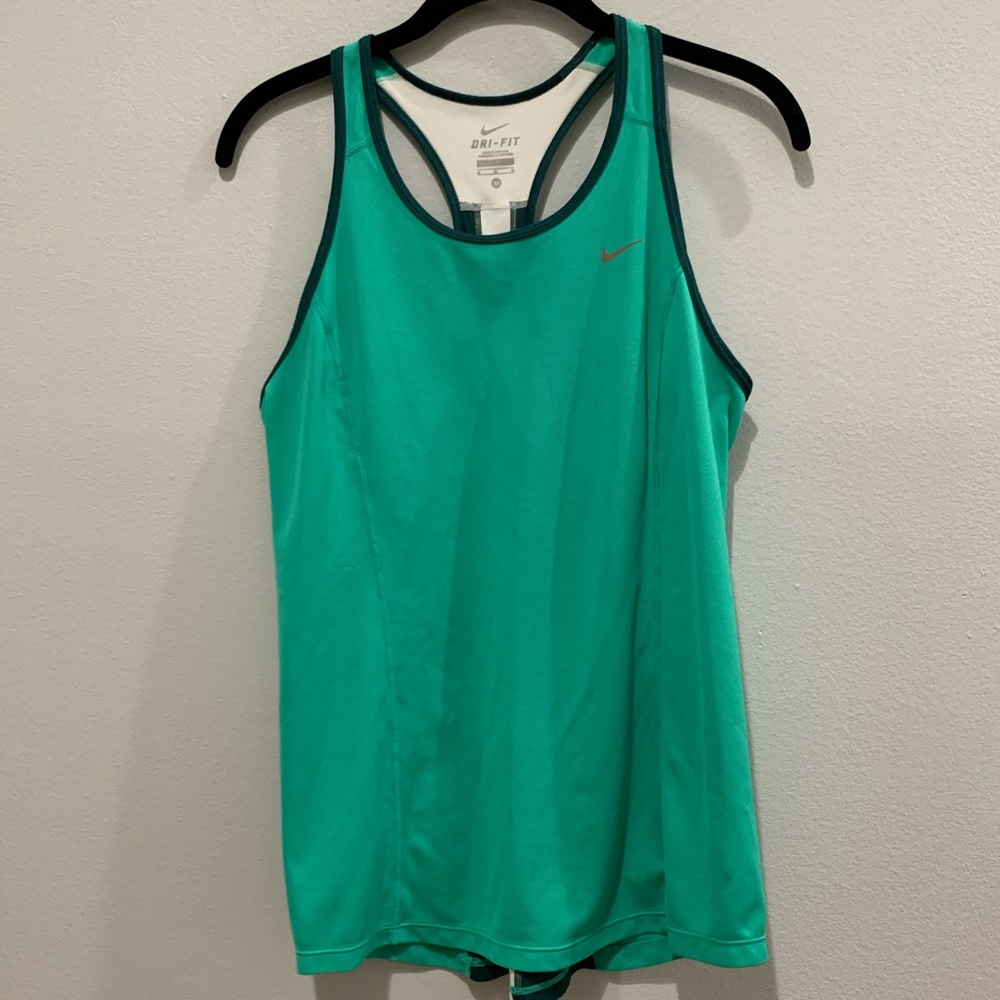 Teal Nike DRI-FIT Tank Top Size Medium